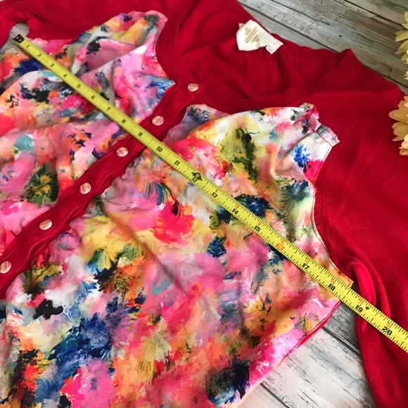 Anthropologie HWR Floral Sweater M - Picture 4 of 8